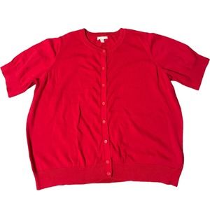 WOMAN WITHIN CARDIGAN SHORT SLEEVES BUTTON DOWN Size: 2X SKU:594